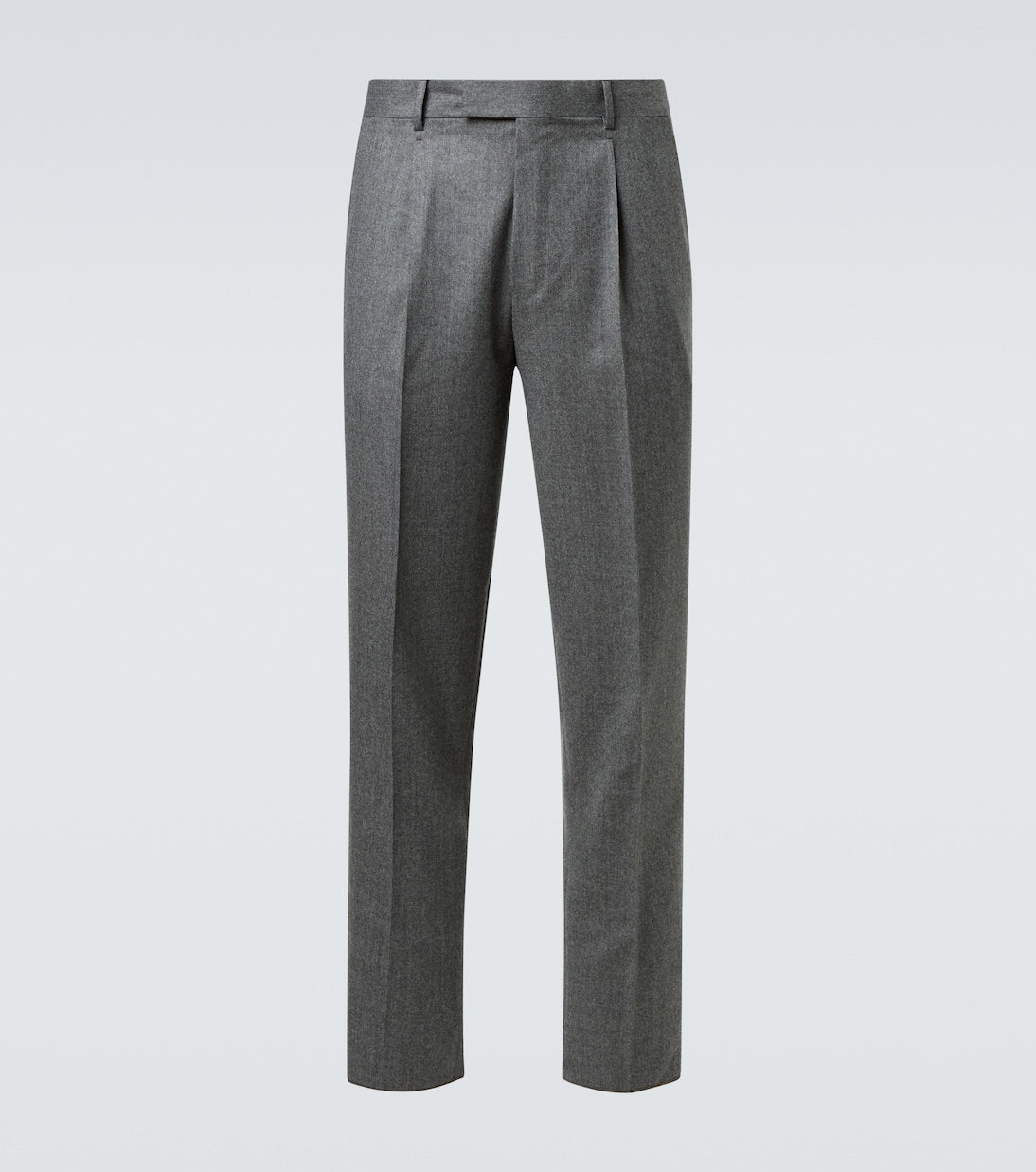 Zegna - Wool flannel straight pants