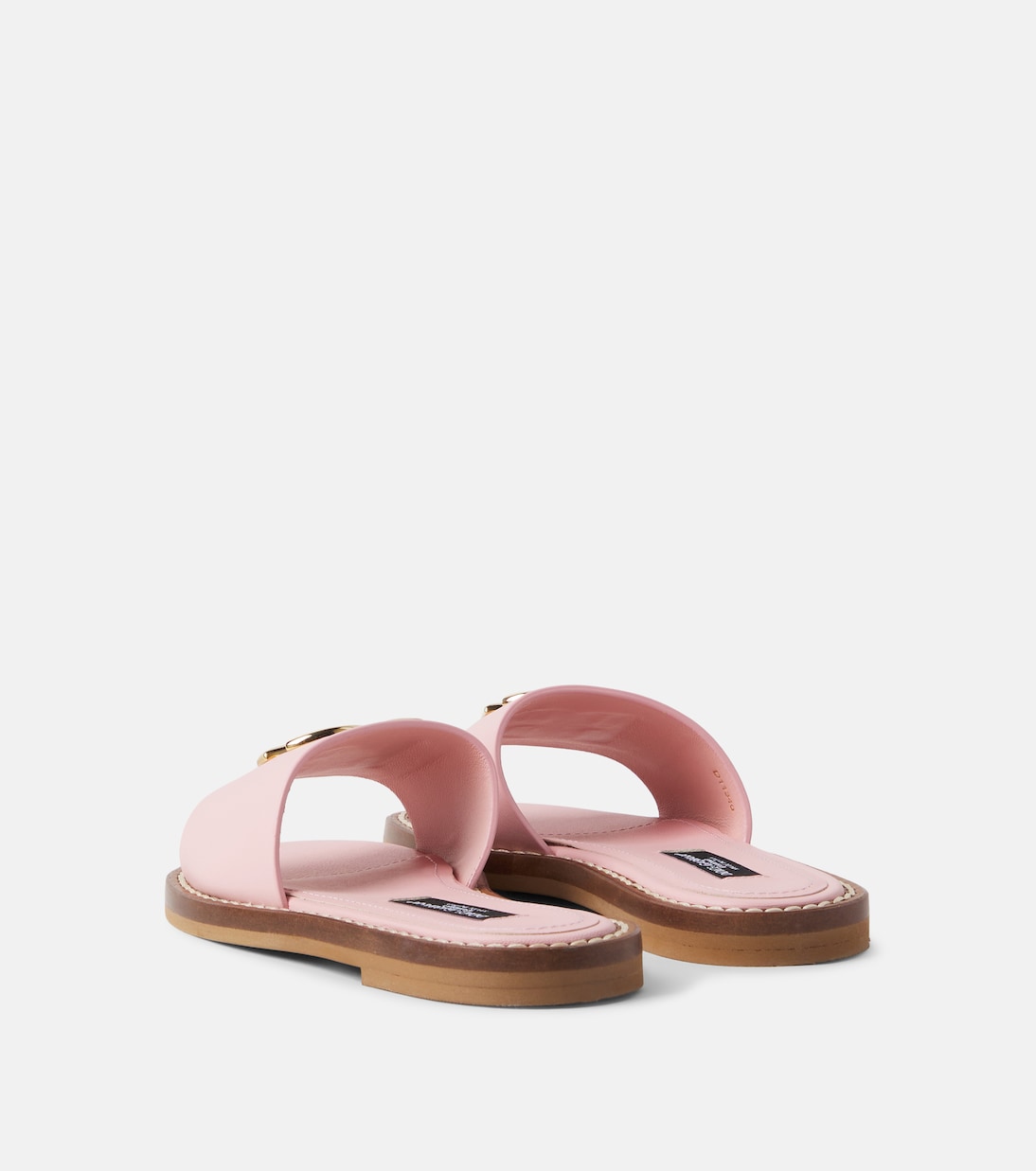 Dolce&Gabbana Kids - DG leather slides