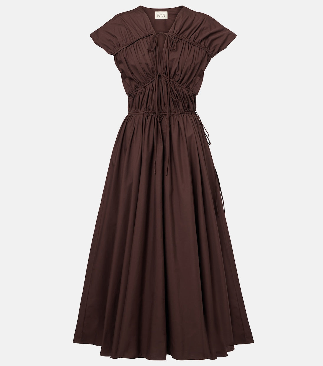 Tove - Ceres gathered cotton midi dress