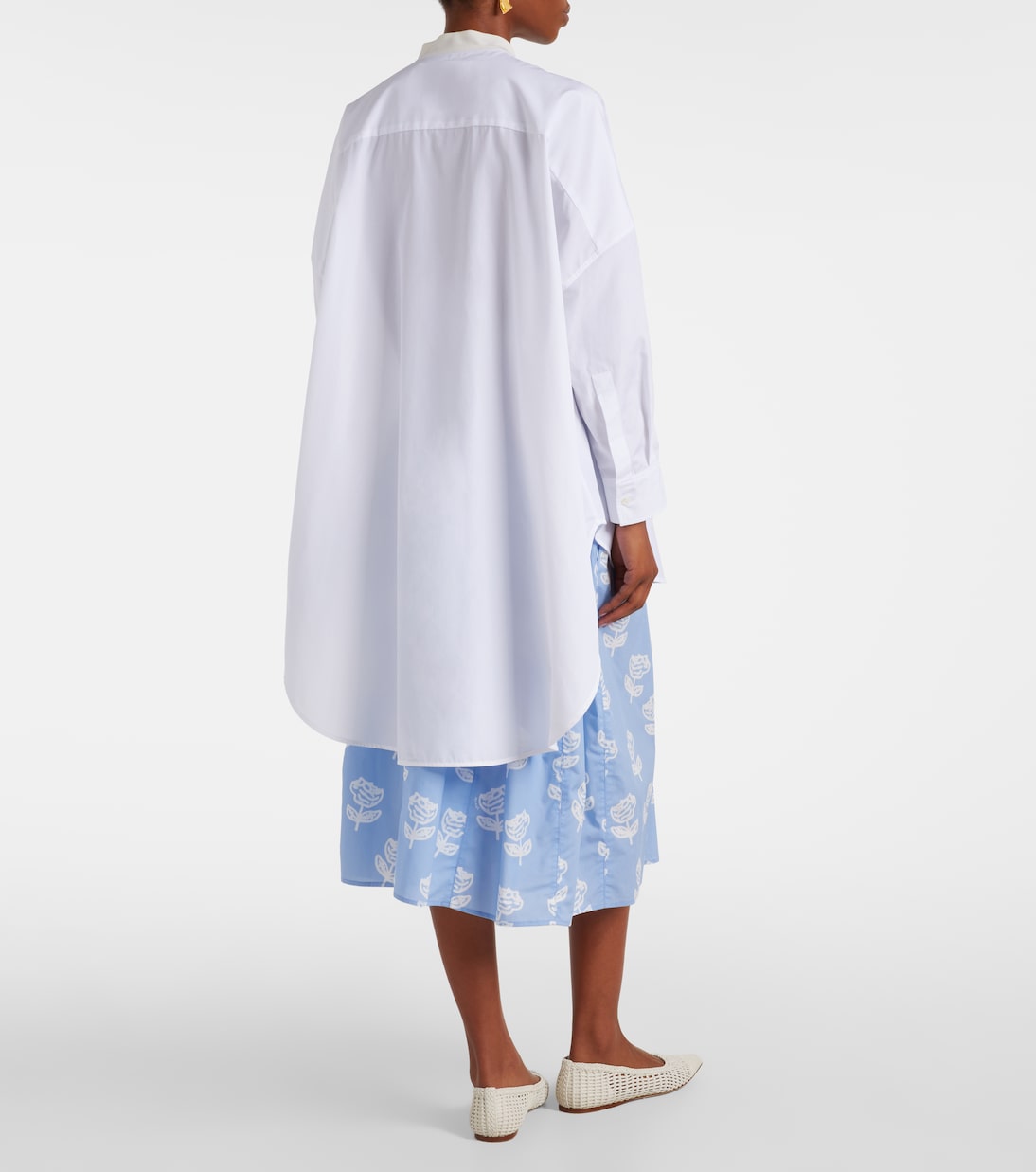 Marni - Tie-neck cotton shirt dress