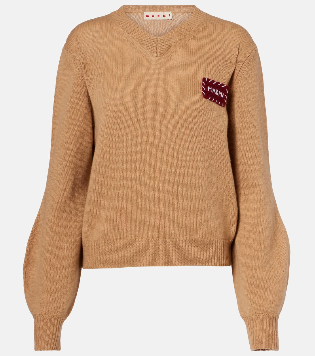 Marni - Patch-appliqué cashmere sweater