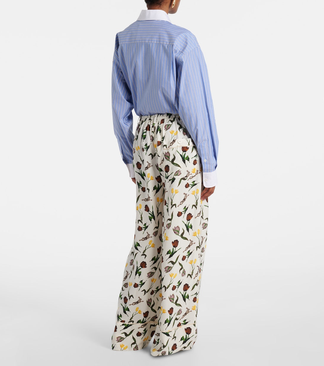 Marni - Printed silk palazzo pants