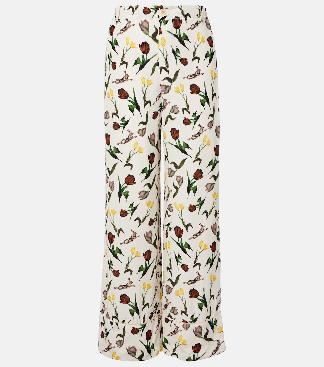 Marni - Printed silk palazzo pants