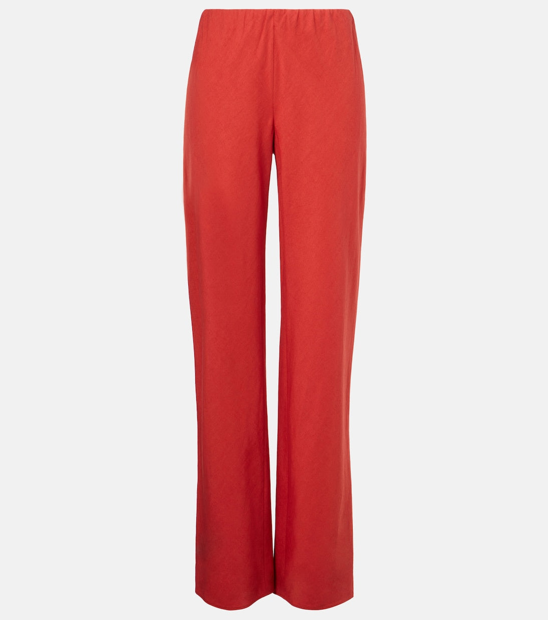 Vince - Cotton and linen-blend wide-leg pants