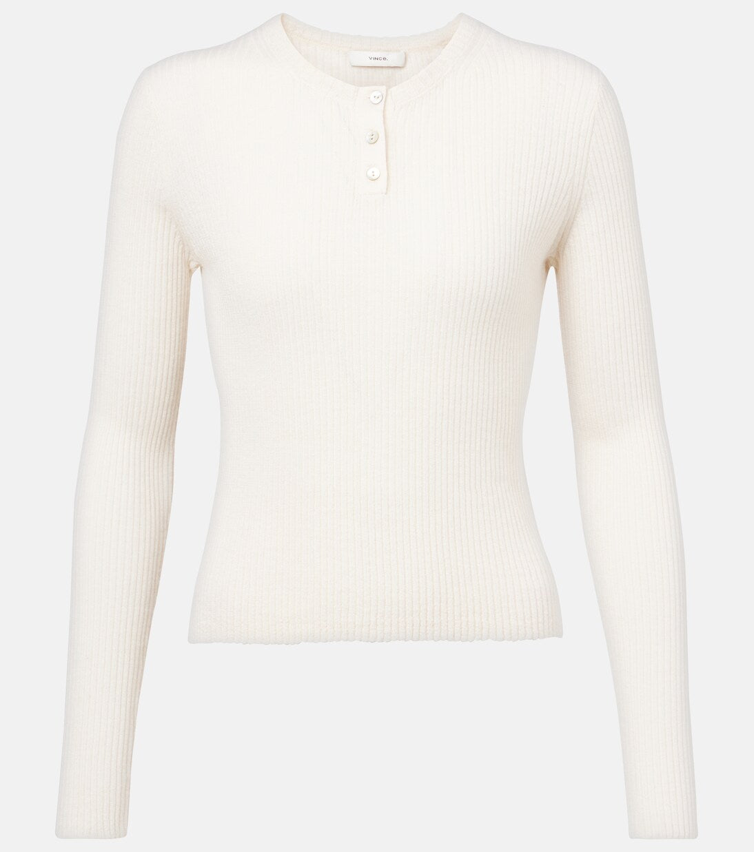 Vince - Cashmere and silk Henley shirt