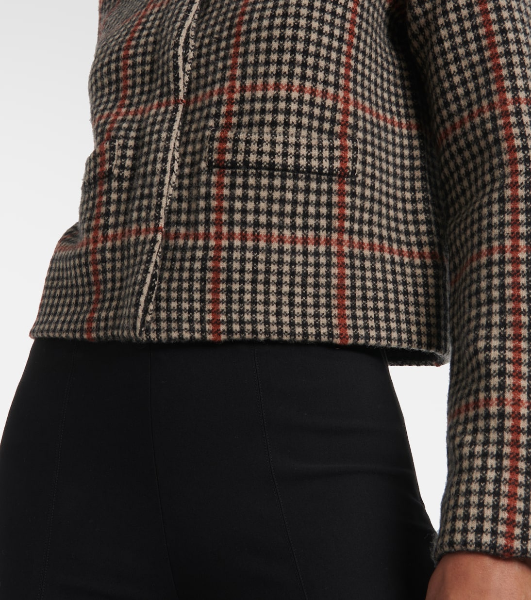 Vince - Checked wool cardigan