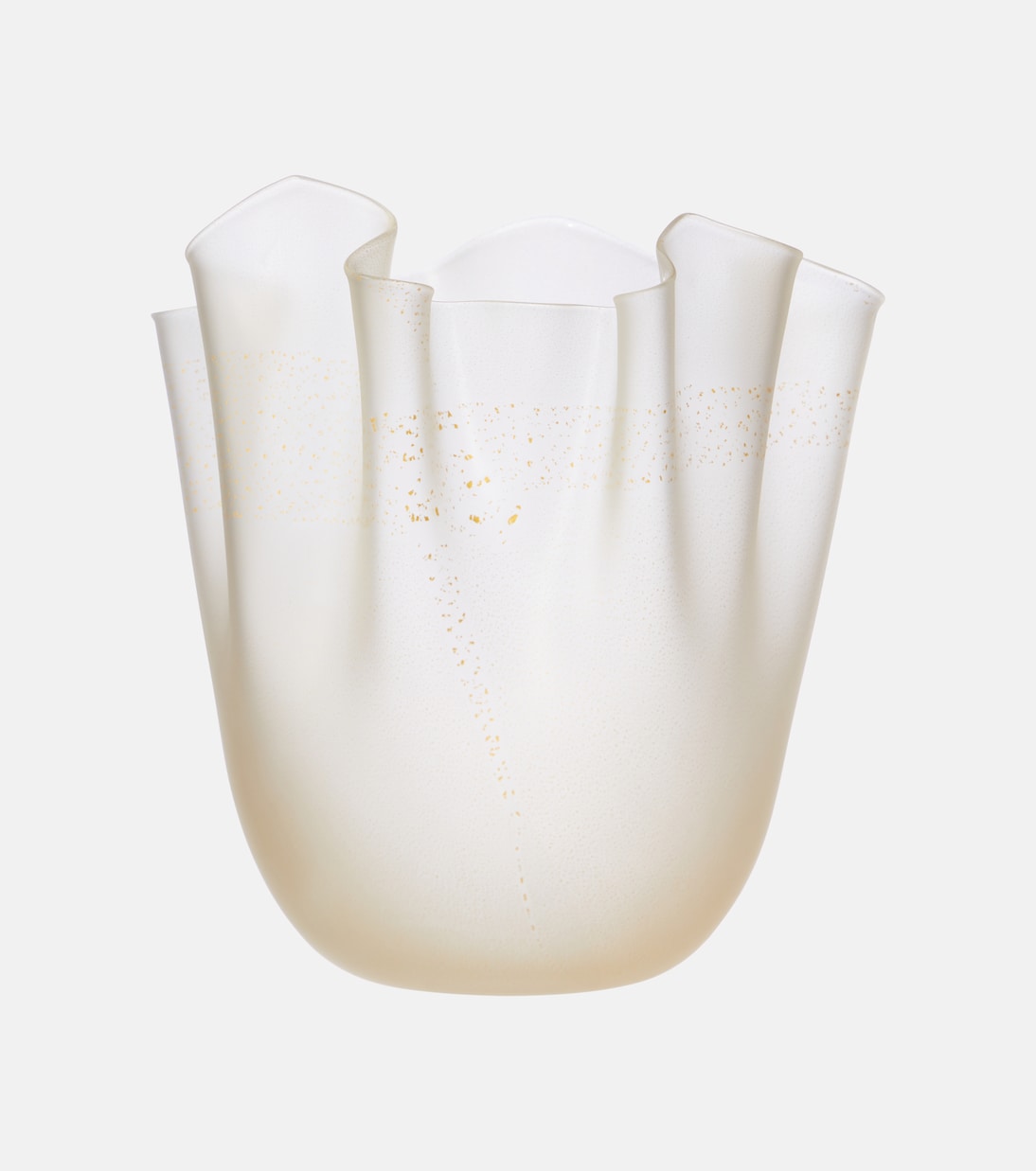 Venini - Frozen Murano glass vase by Fulvio Bianconi and Paolo Venini