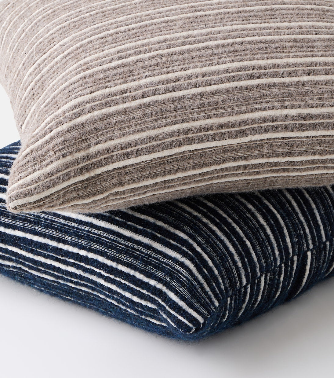 The House of Lyria - Cornelius wool and cotton striped cushion