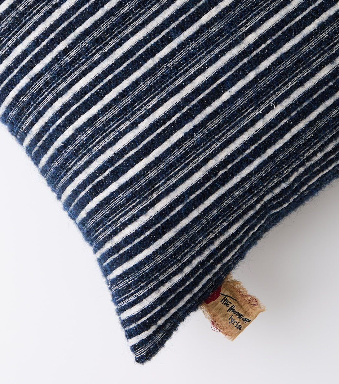 The House of Lyria - Cornelius wool and cotton striped cushion