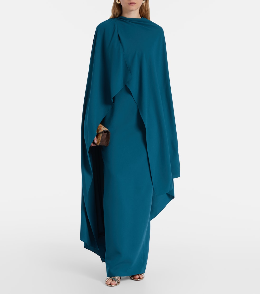 Roksanda - Deena caped crêpe gown