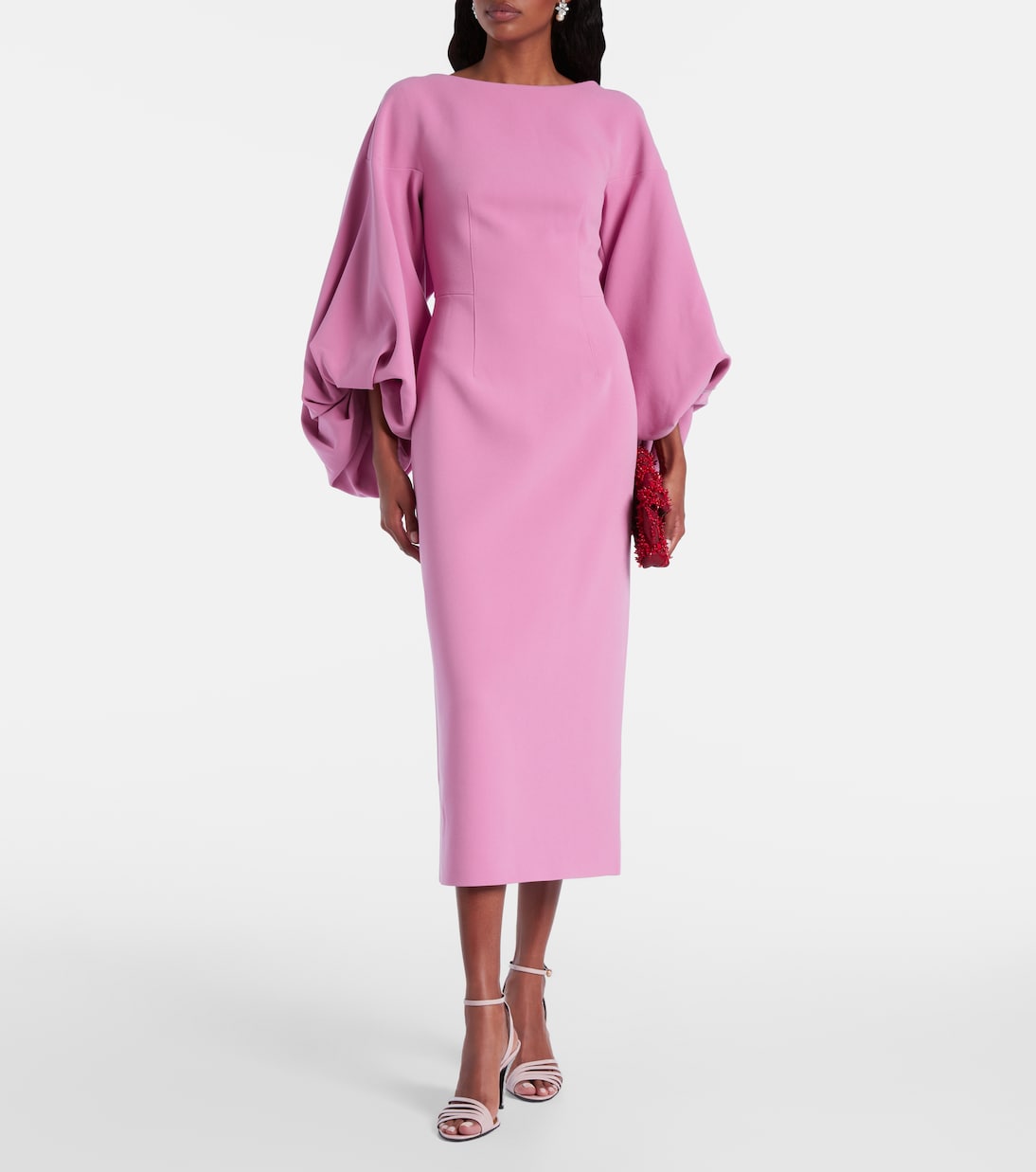Roksanda - Garance balloon-sleeve crêpe gown