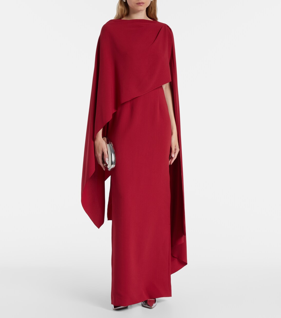 Roksanda - Demetria caped crêpe gown