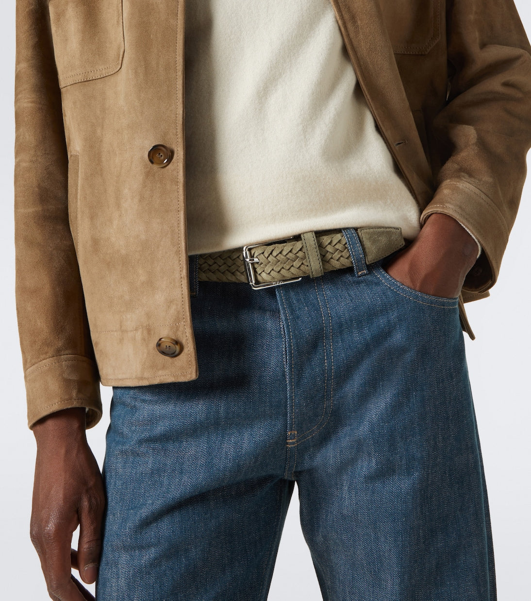 Tod's - Braided suede belt