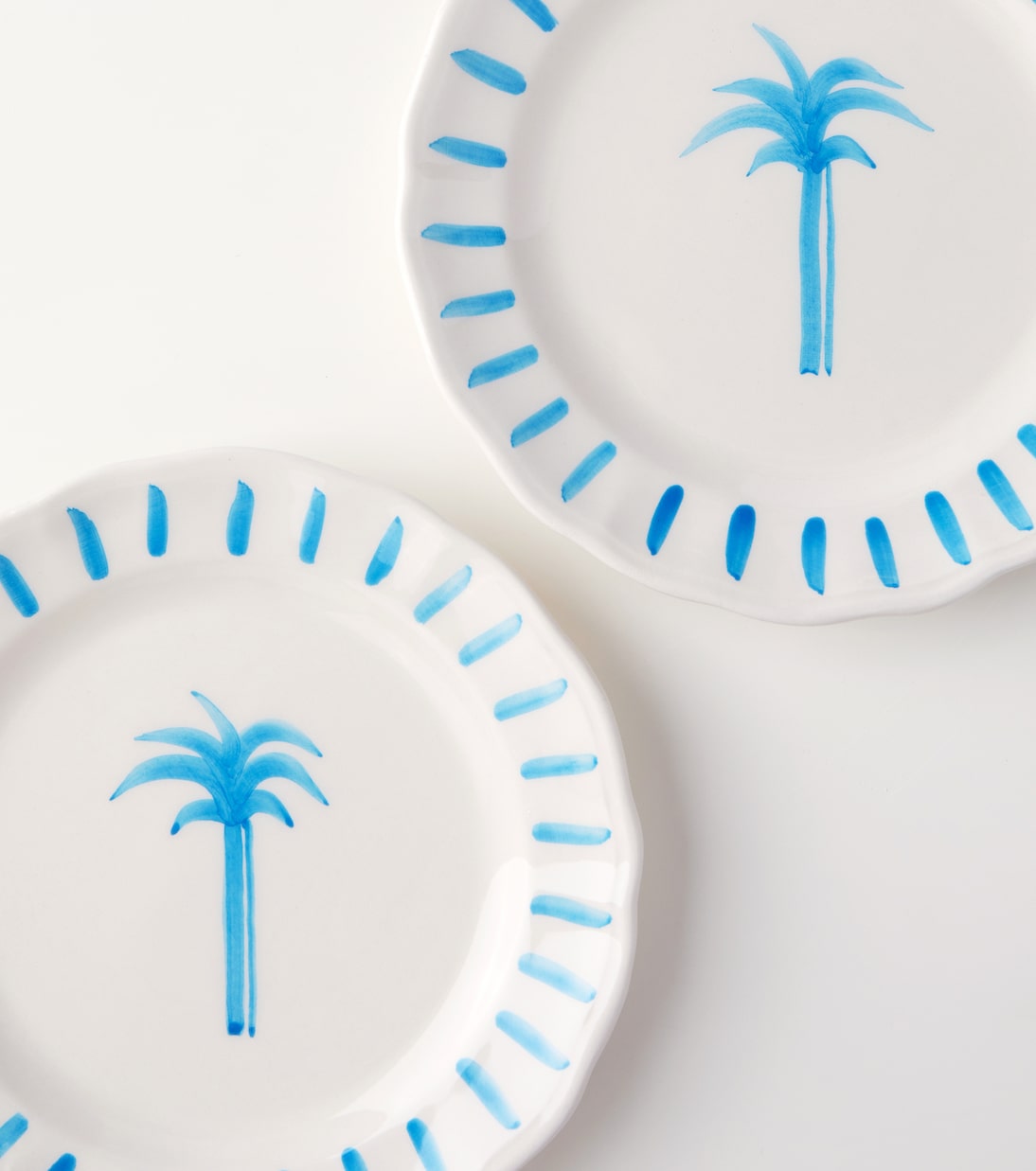 Les-Ottomans - Palm set of 4 ceramic plates