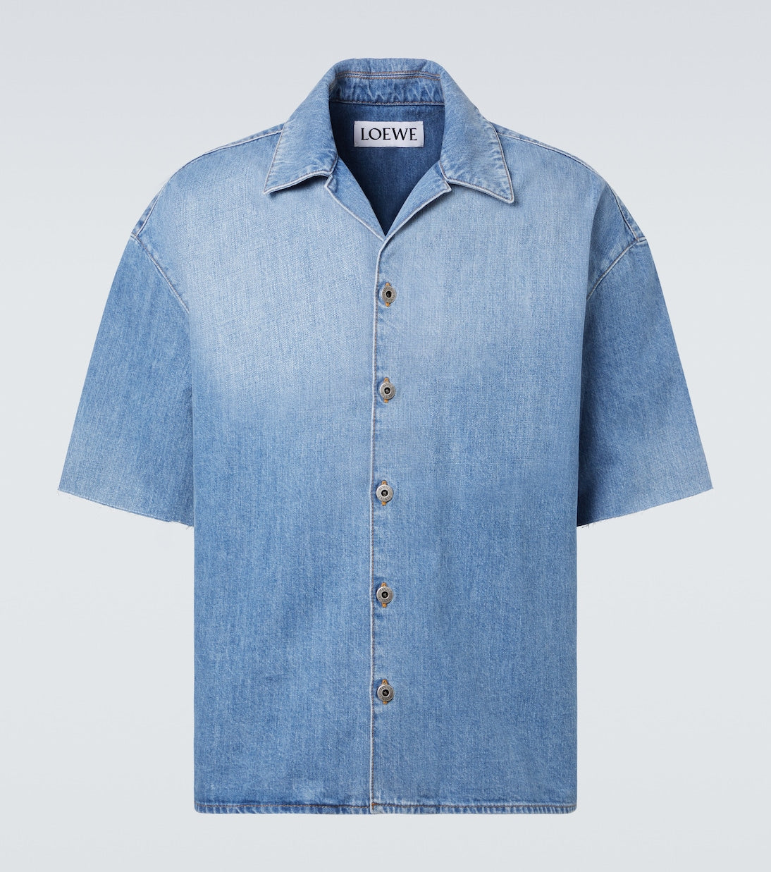 Loewe - Anagram denim bowling shirt