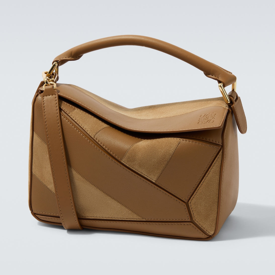 Loewe - Puzzle Small leather and suede shoulder bag