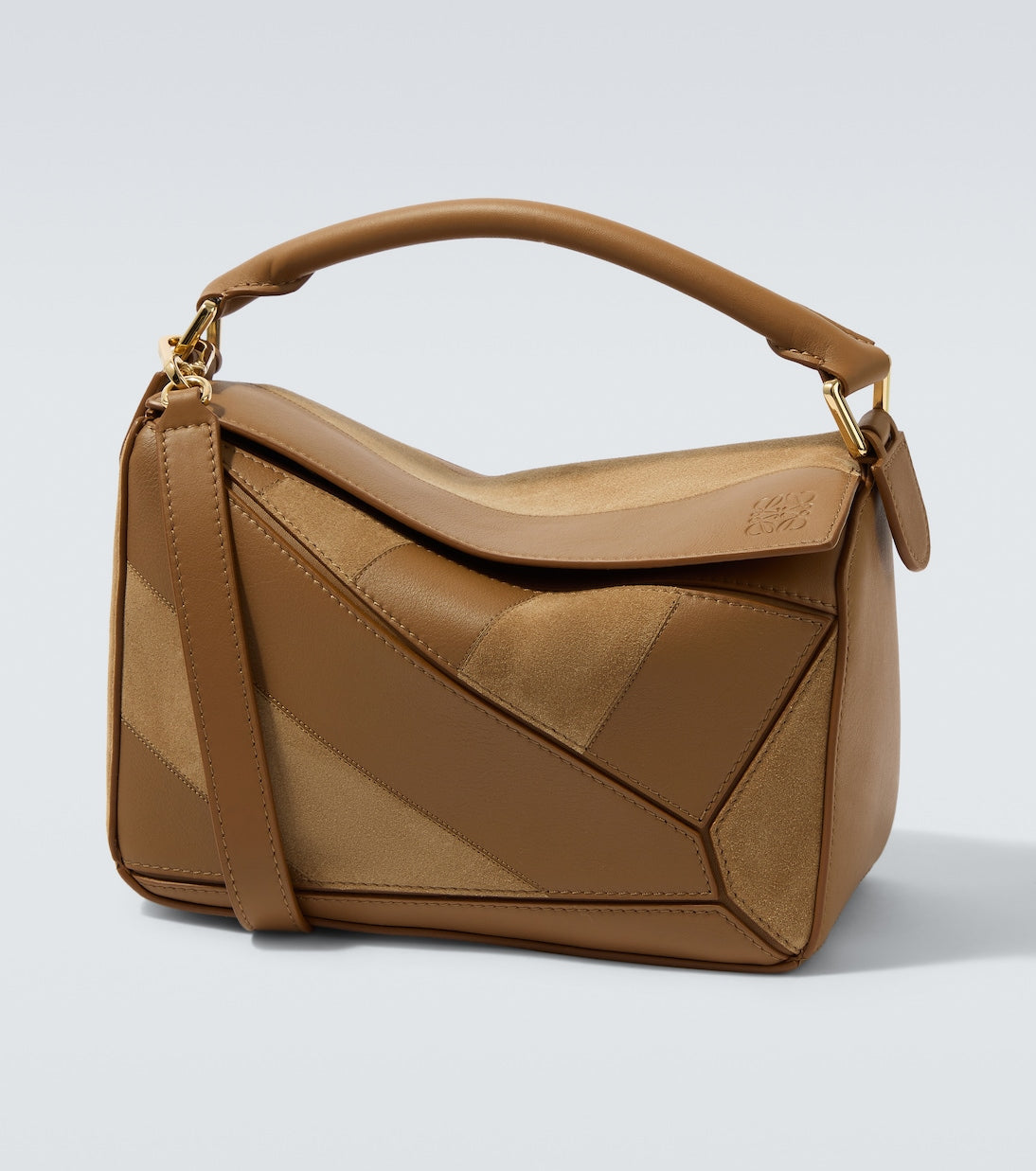 Loewe - Puzzle Small leather and suede shoulder bag