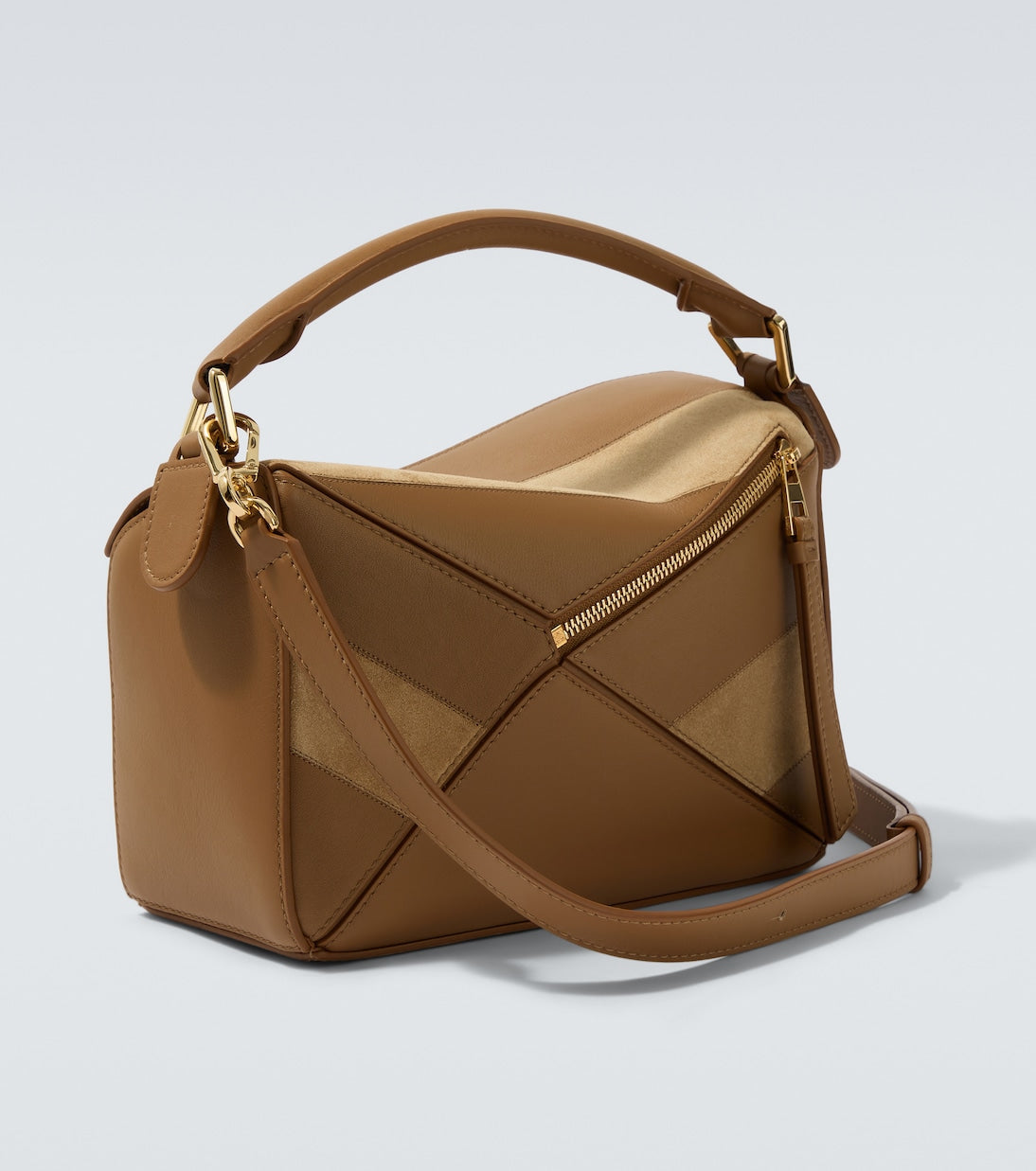 Loewe - Puzzle Small leather and suede shoulder bag