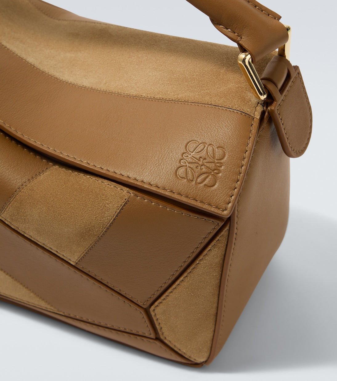 Loewe - Puzzle Small leather and suede shoulder bag