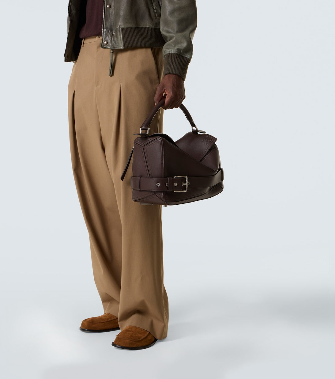 Loewe - Puzzle Biker Large leather shoulder bag
