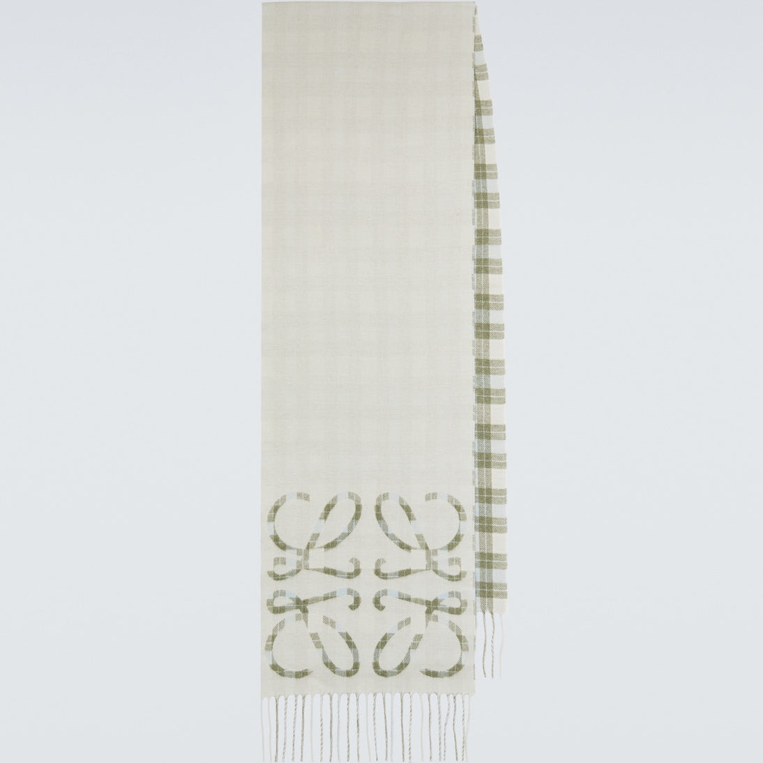 Loewe - Anagram checked silk and cashmere scarf