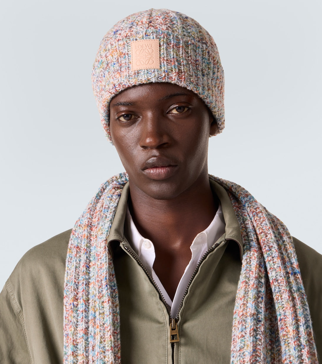 Loewe - Anagram wool and cashmere-blend beanie