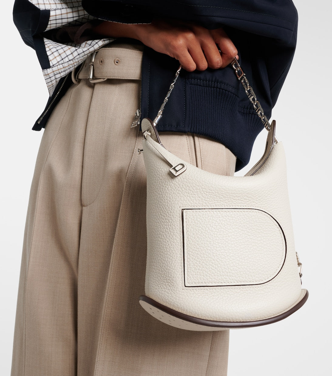 Delvaux - Pin Twist Small leather crossbody bag