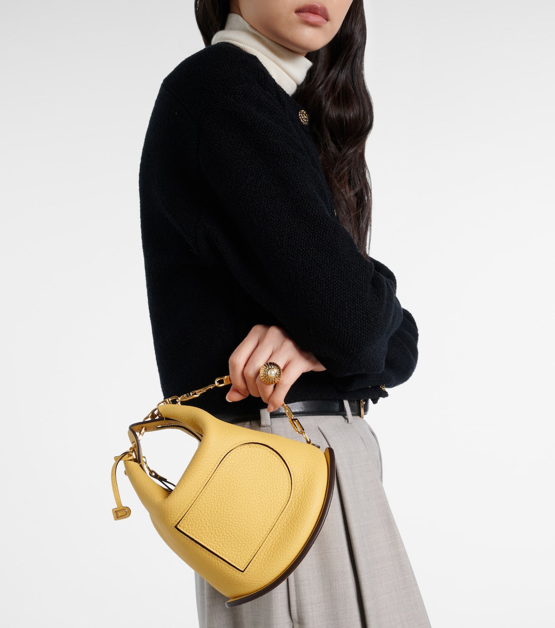 Delvaux - Pin Twist Small leather crossbody bag