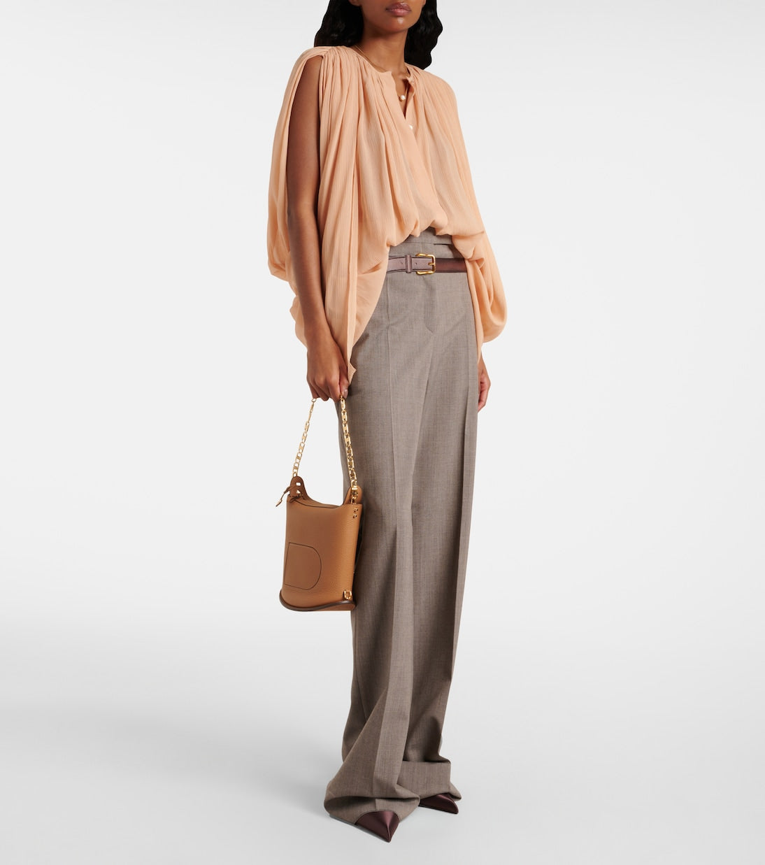 Delvaux - Pin Twist Small leather crossbody bag