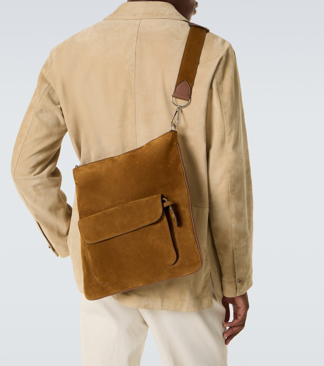 Métier - Slide suede messenger bag