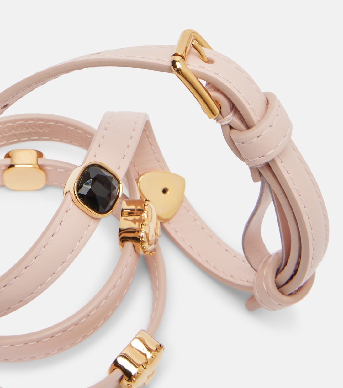 Dolce&Gabbana - Embellished leather belt