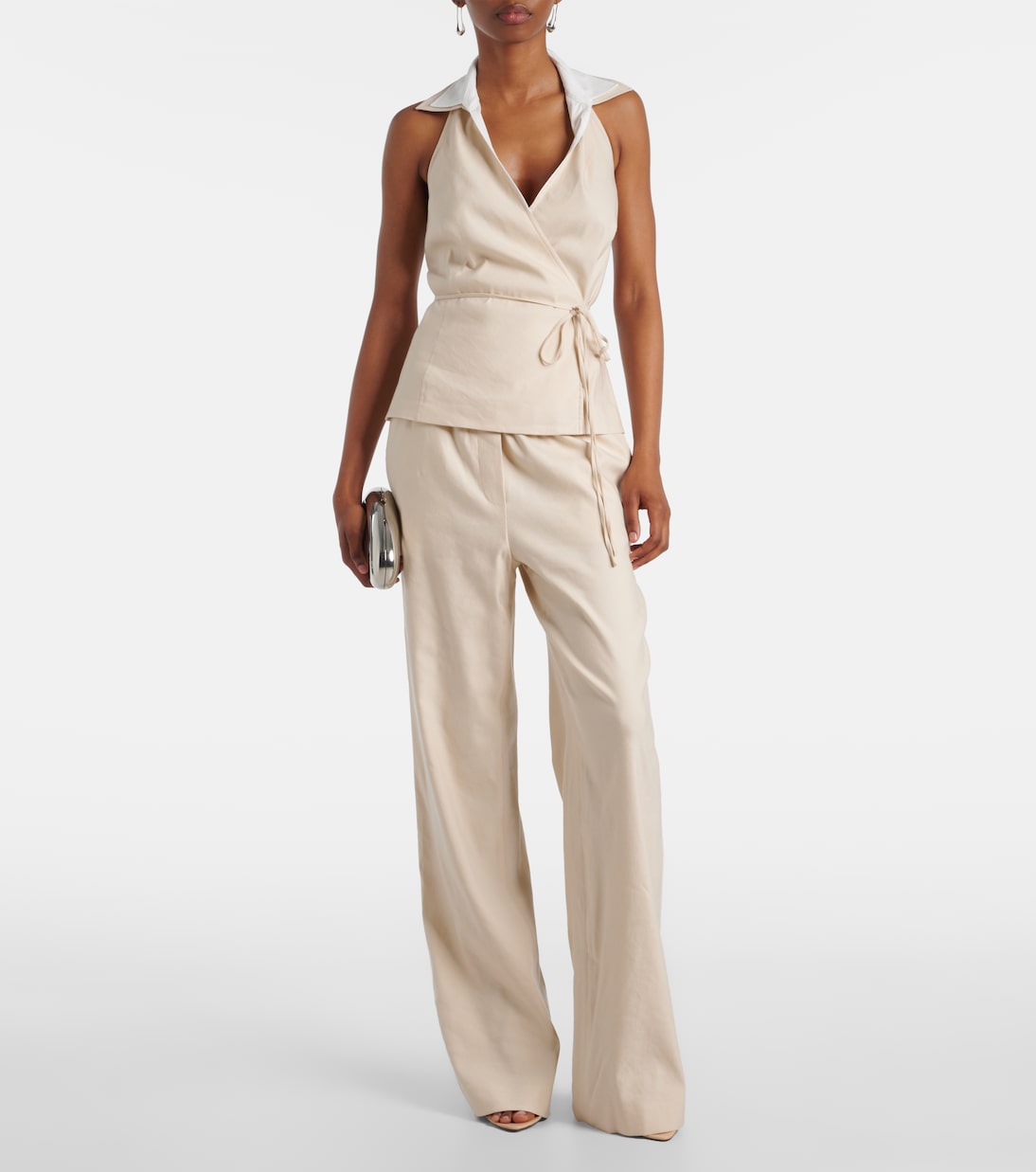 Simkhai - Bristol linen-blend wide-leg pants
