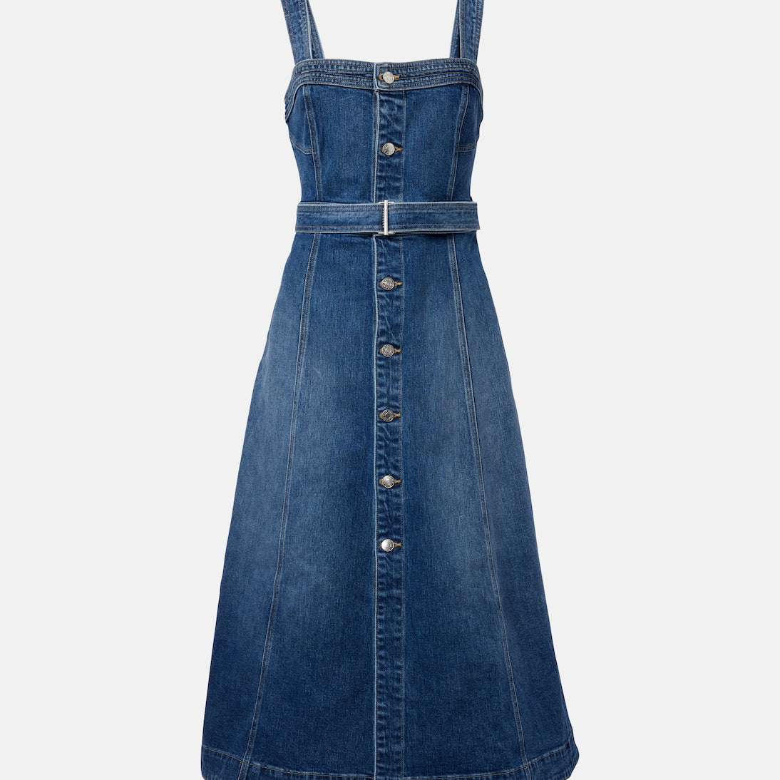 Simkhai - Alba belted denim midi dress