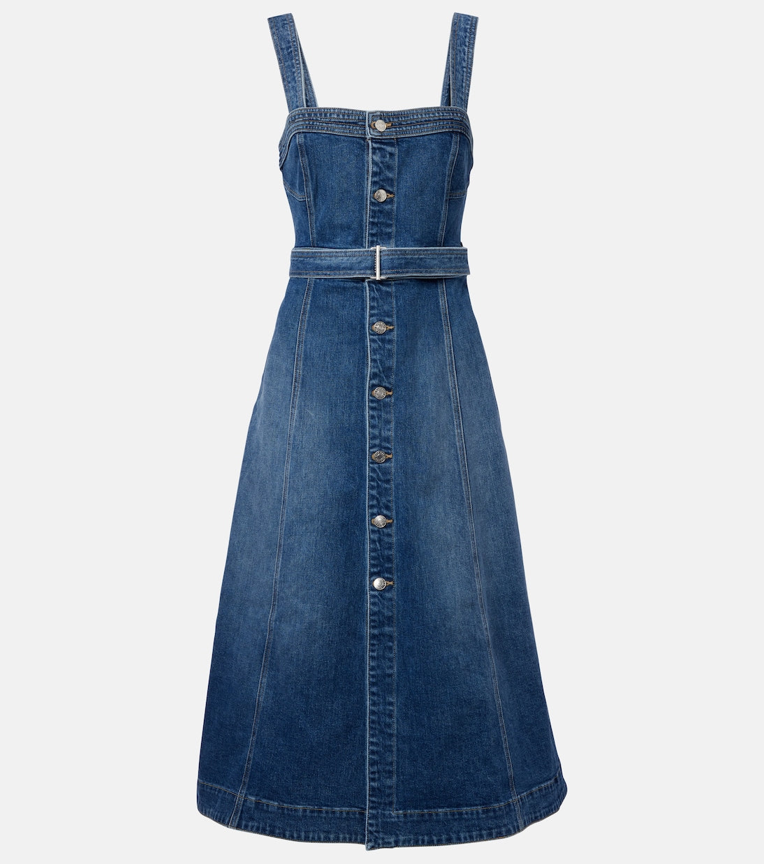 Simkhai - Alba belted denim midi dress