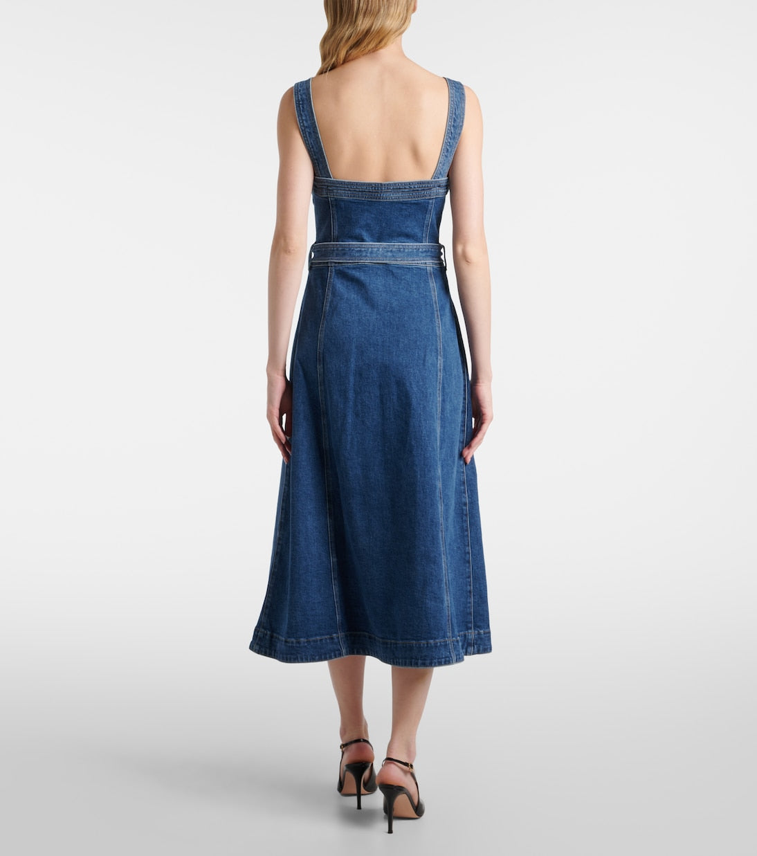 Simkhai - Alba belted denim midi dress