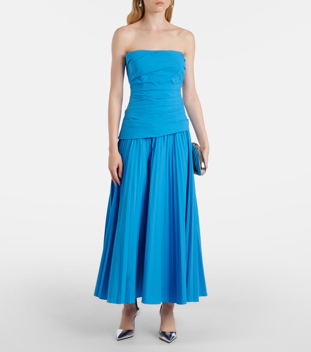 Simkhai - Arie strapless cotton-blend midi dress