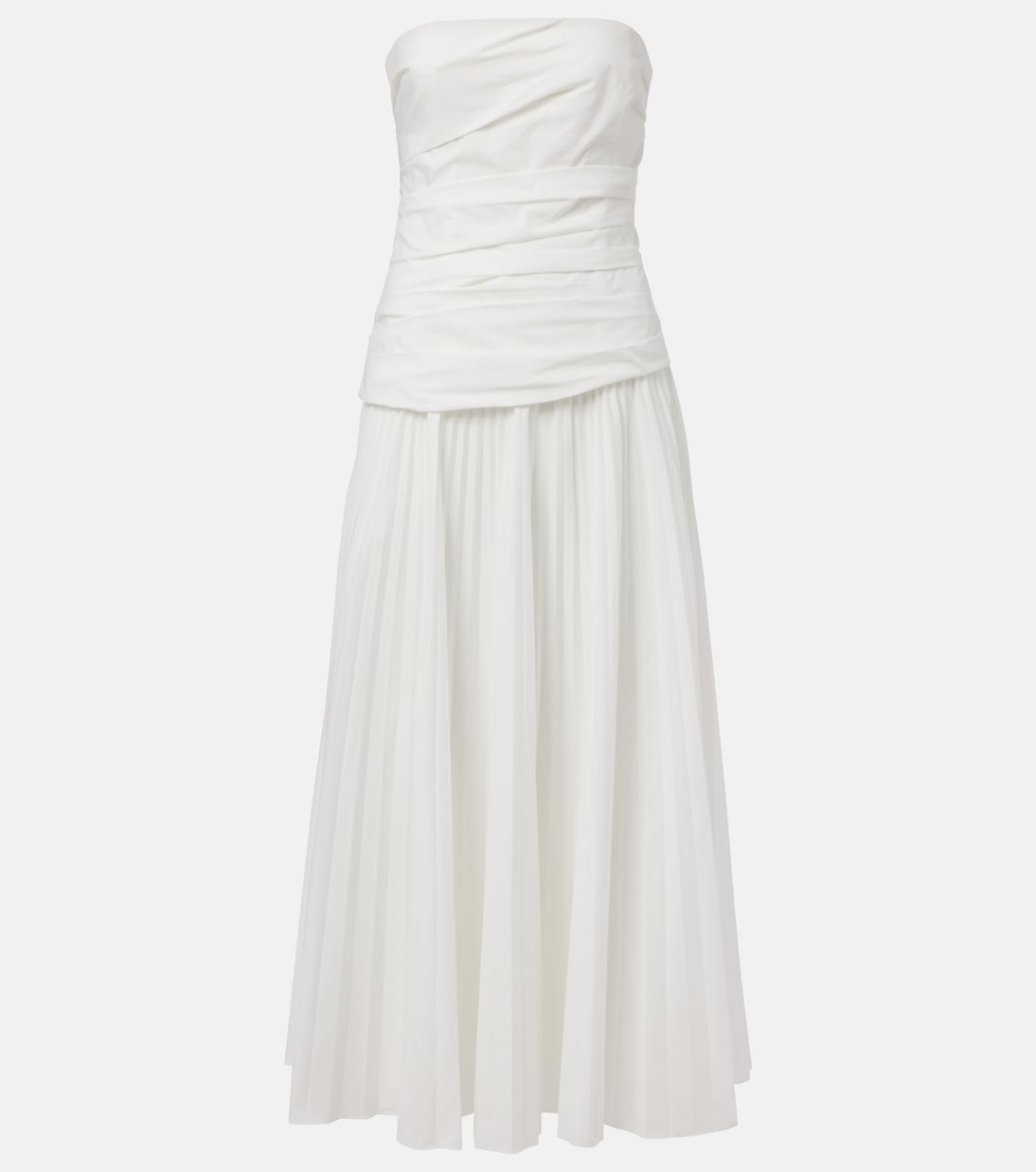 Simkhai - Arie strapless cotton-blend midi dress