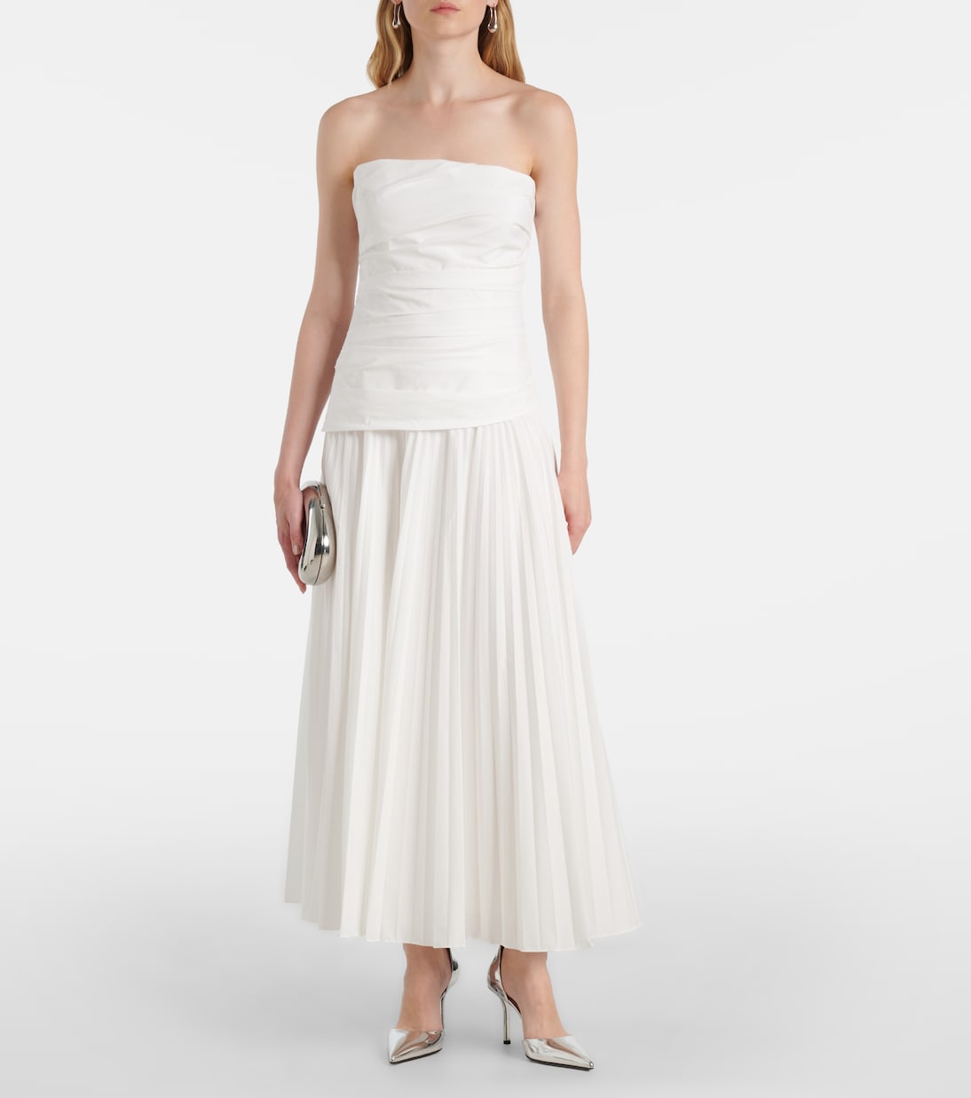 Simkhai - Arie strapless cotton-blend midi dress