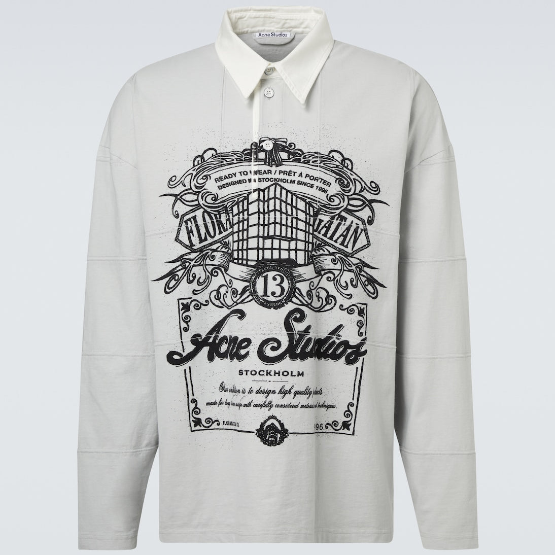 Acne Studios - Logo cotton jersey polo shirt