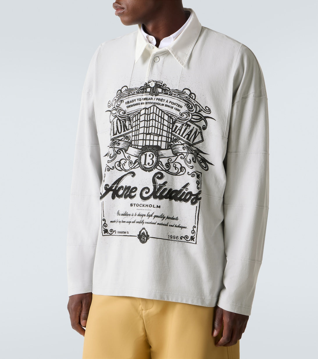 Acne Studios - Logo cotton jersey polo shirt