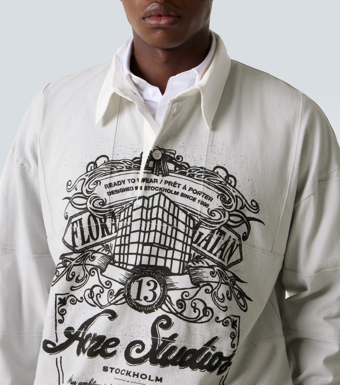 Acne Studios - Logo cotton jersey polo shirt