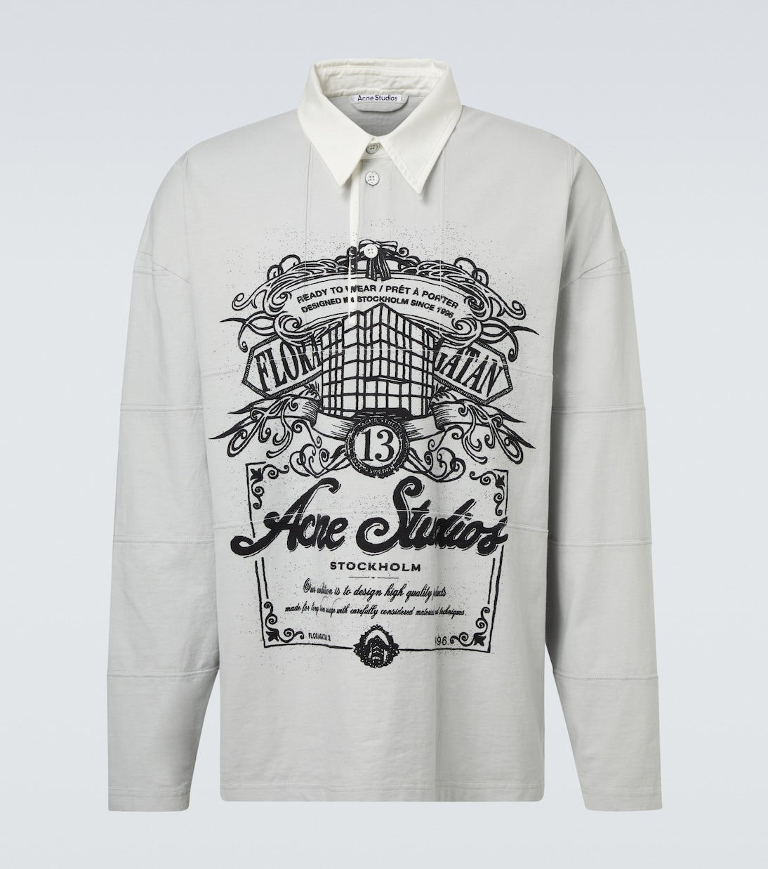Acne Studios - Logo cotton jersey polo shirt