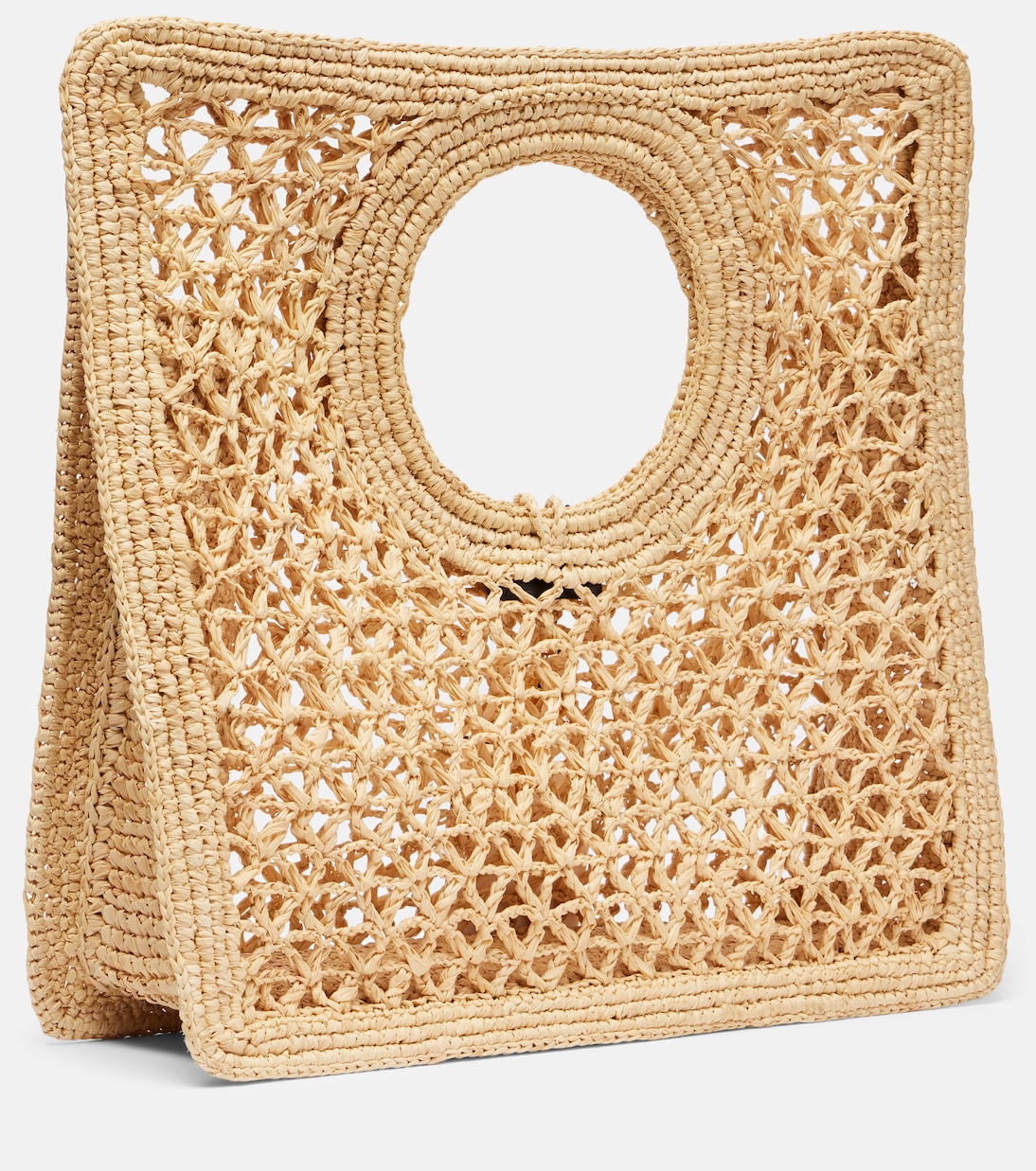 Jacquemus - Spiaggia Small raffia top-handle bag