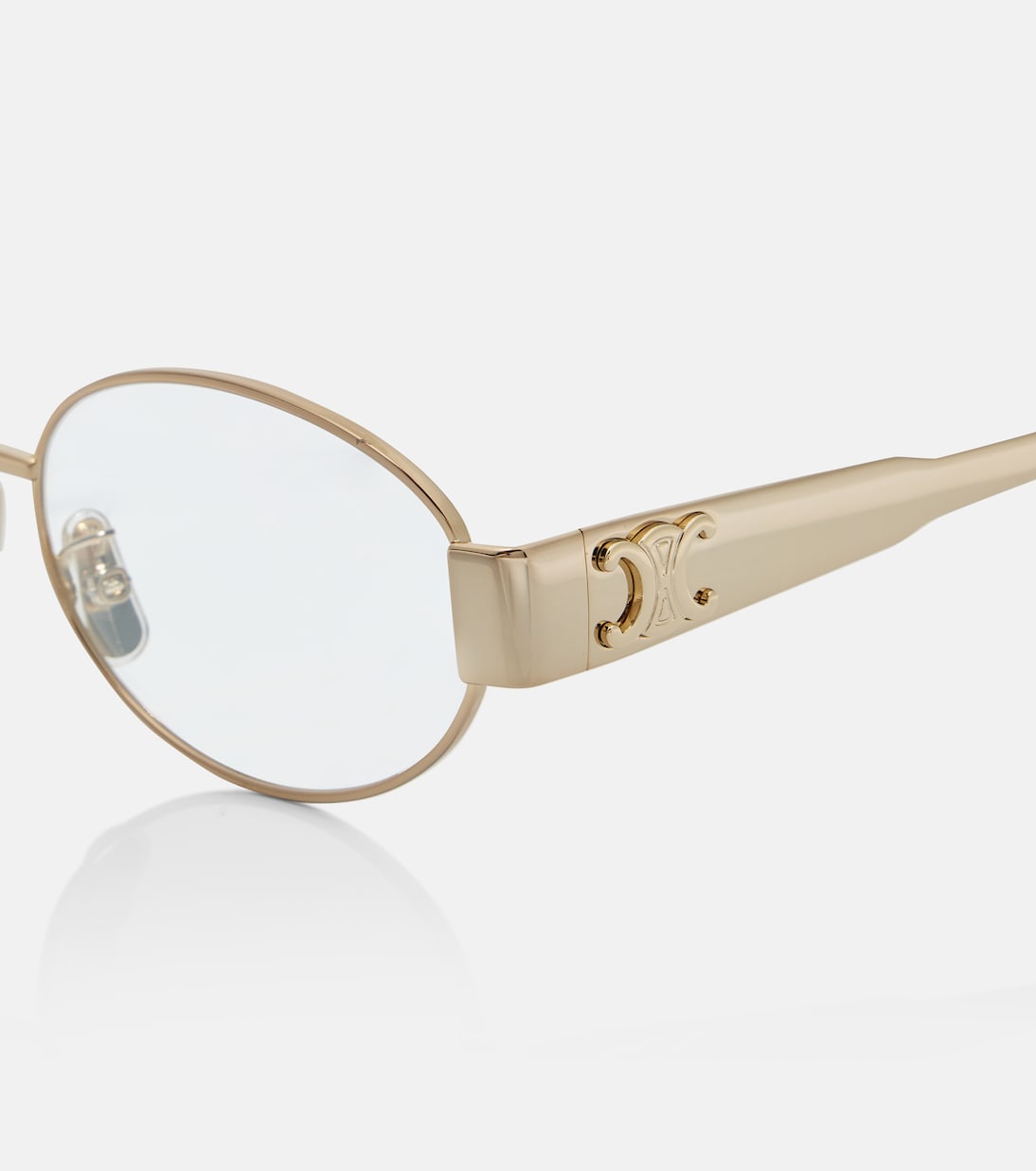 Celine Eyewear - Triomphe Metal round glasses