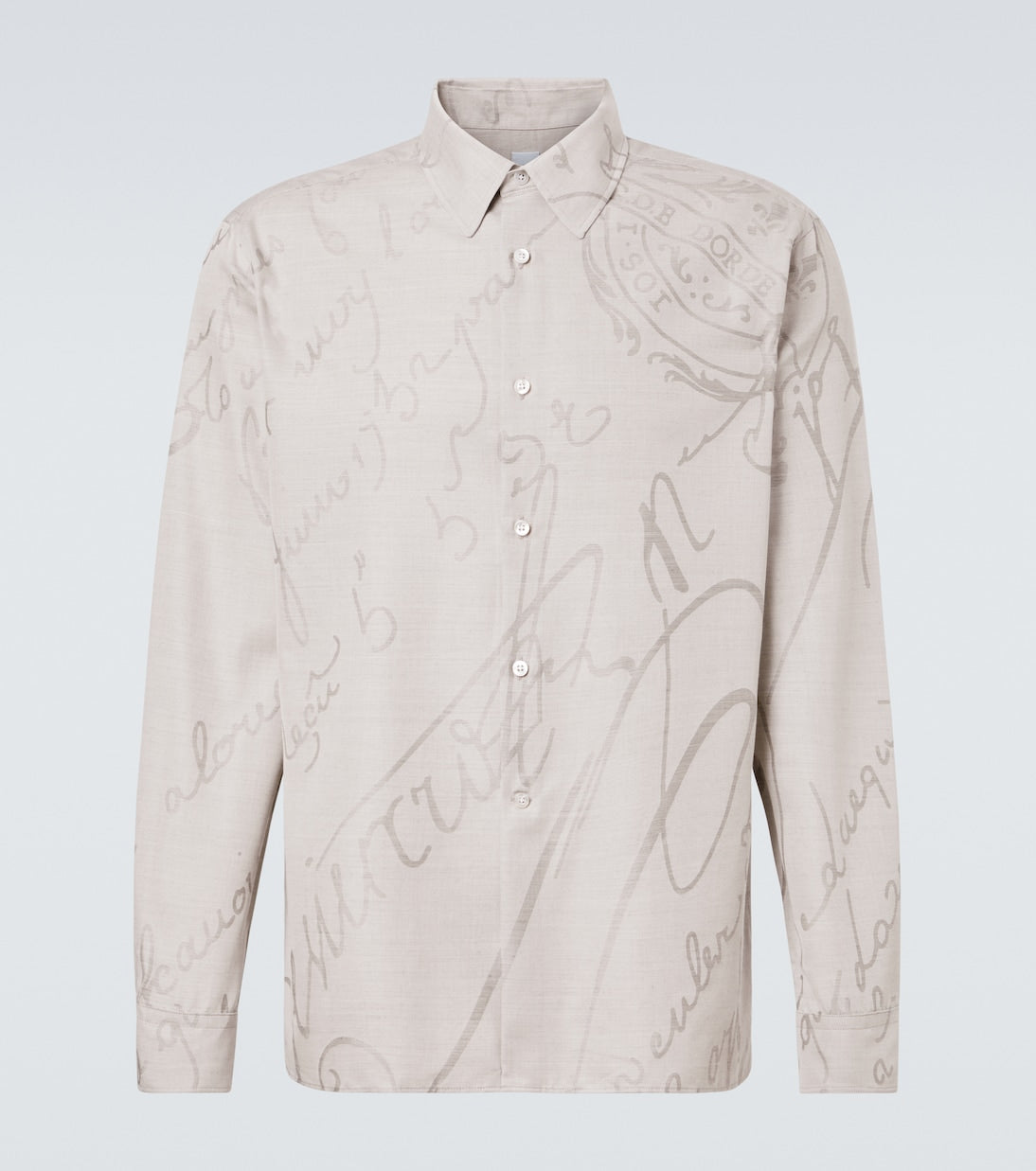Berluti - Printed cotton, wool, and silk shirt