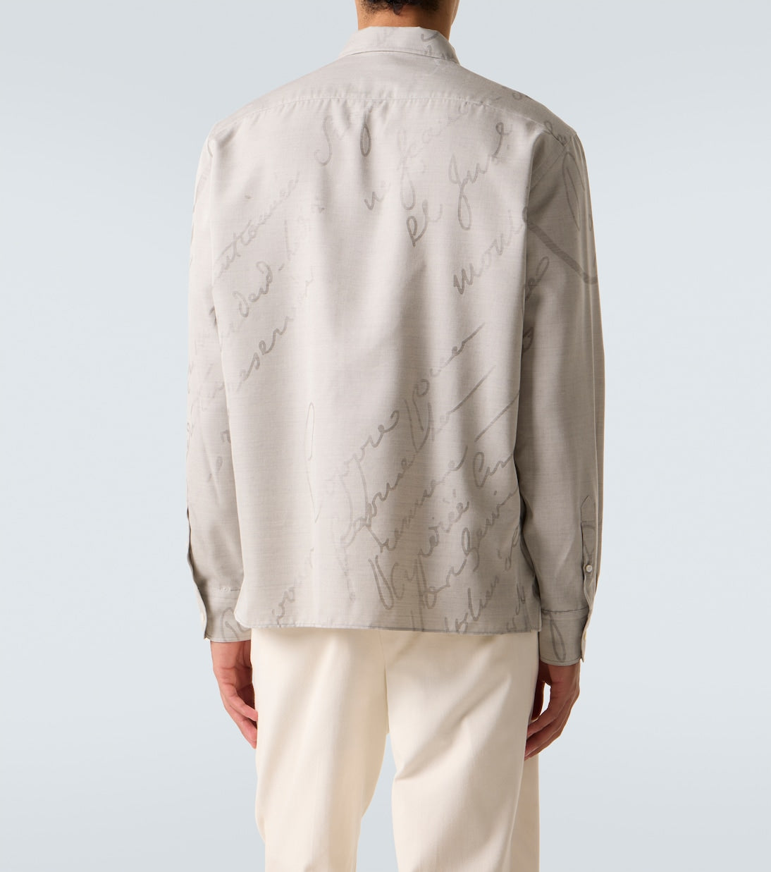 Berluti - Printed cotton, wool, and silk shirt