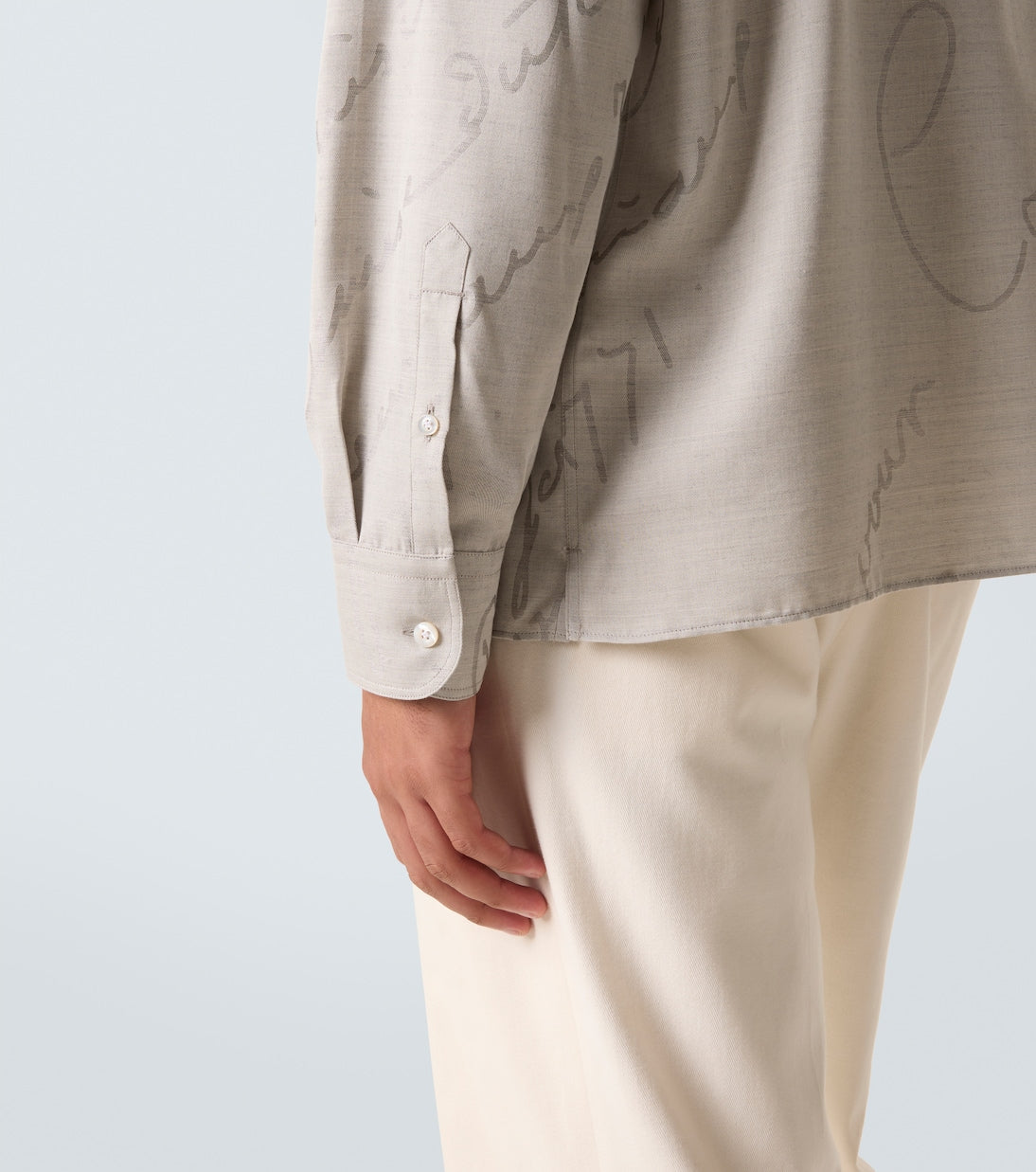 Berluti - Printed cotton, wool, and silk shirt