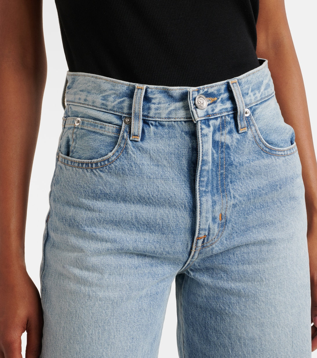 SLVRLAKE - Grace mid-rise wide-leg jeans