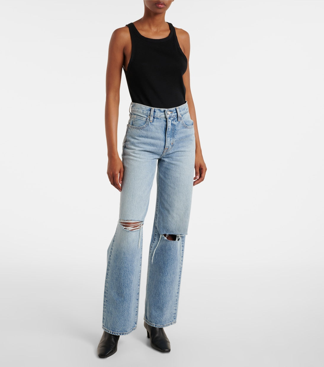 SLVRLAKE - Grace mid-rise wide-leg jeans