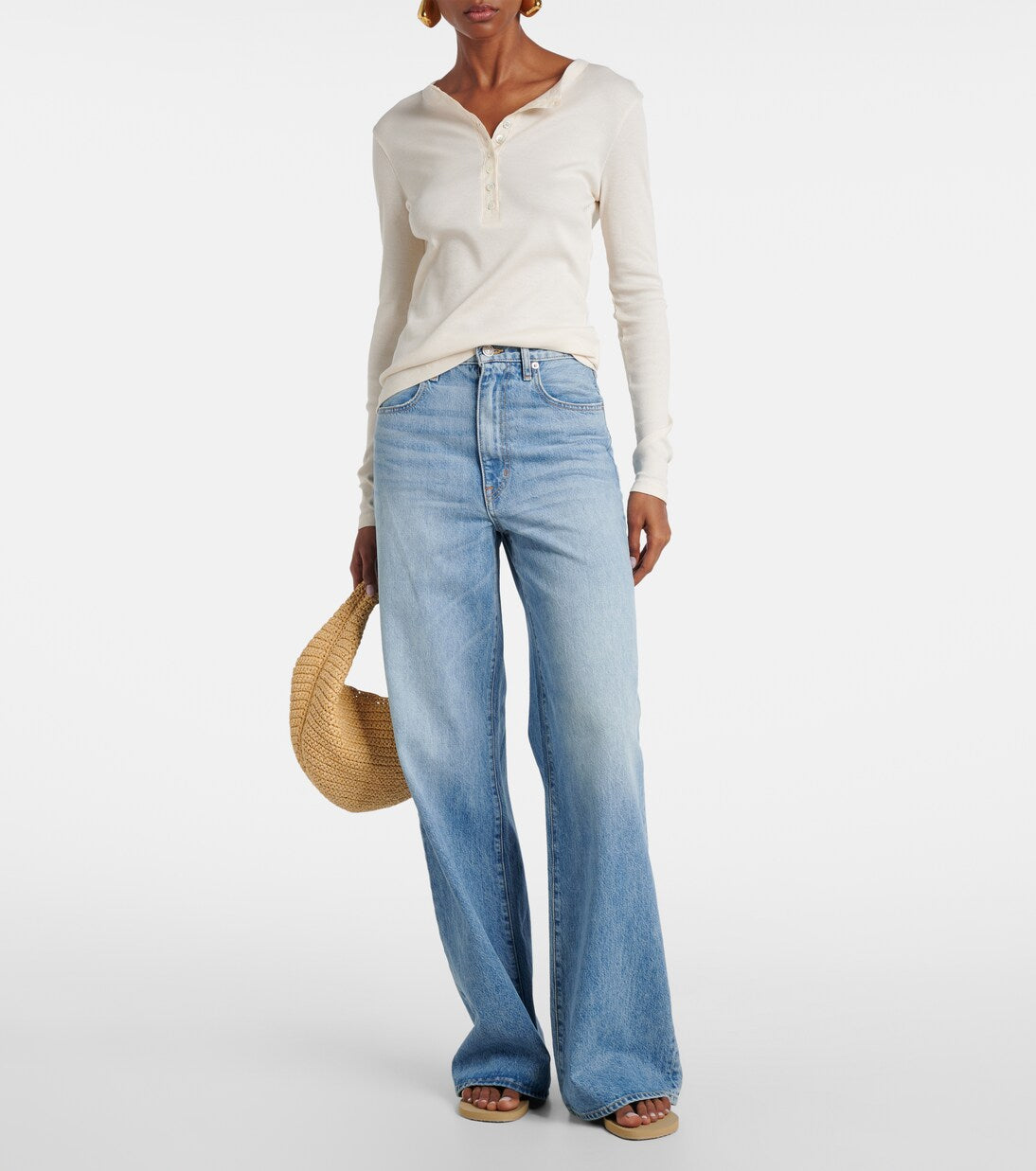 SLVRLAKE - Eva high-rise wide-leg jeans